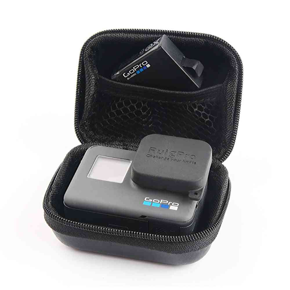 Mini caja portátil xiaoyi bag sport camera funda impermeable para xiaomi yi 4k gopro hero 8/7/6/5/4 sjcam, sj4000, eken, h9 accesorios