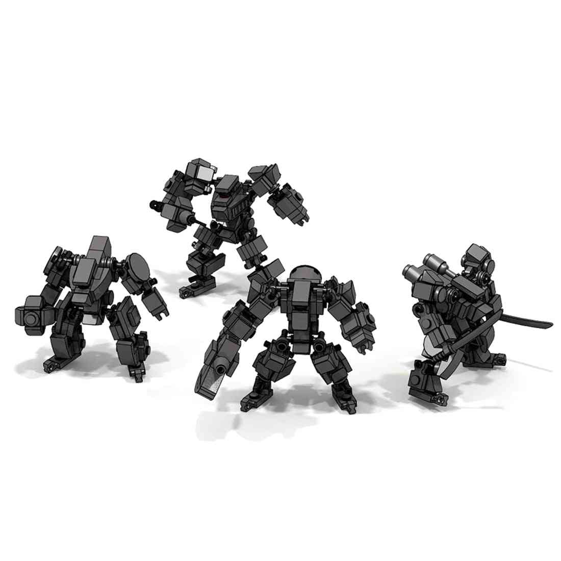 Mini Mecha Fighting Warfare Soldier - Toy Set