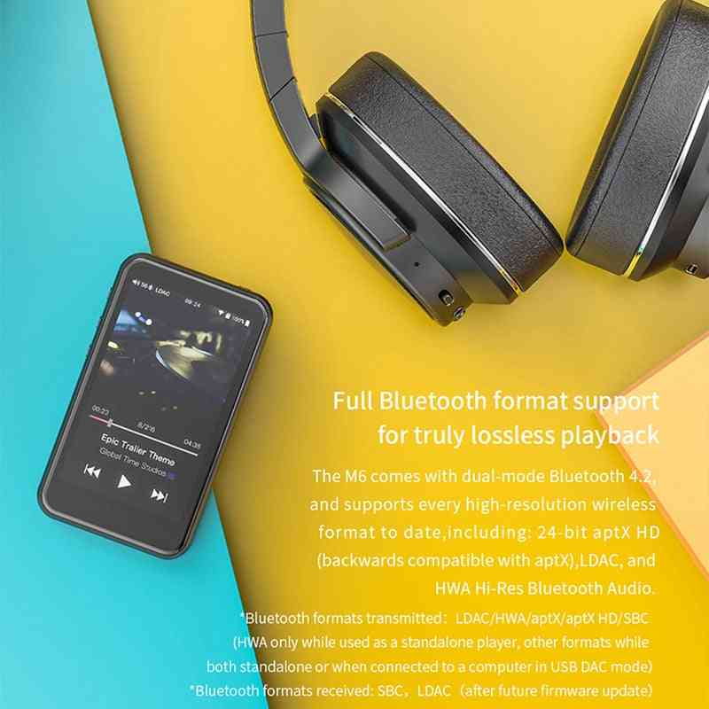 Hi-res bluetooth hifi glazbeni prijenosni & mp3 uređaj