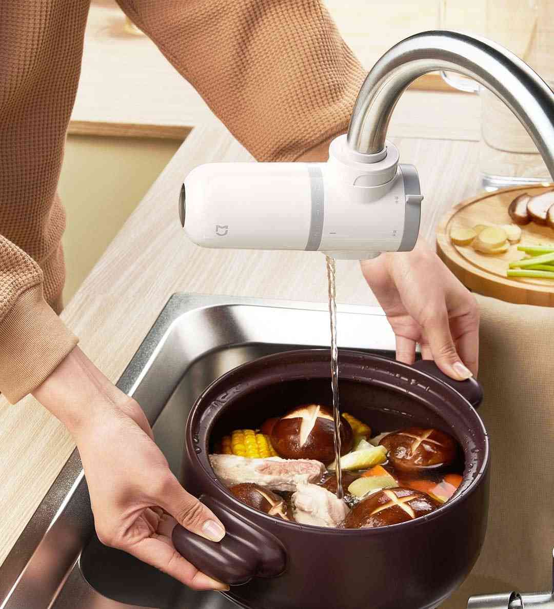 Purificador de água de torneira xiaomi mijia torneira de cozinha - filtro de água gourmet sistema de filtração de cozinha purificador de torneira de banheiro