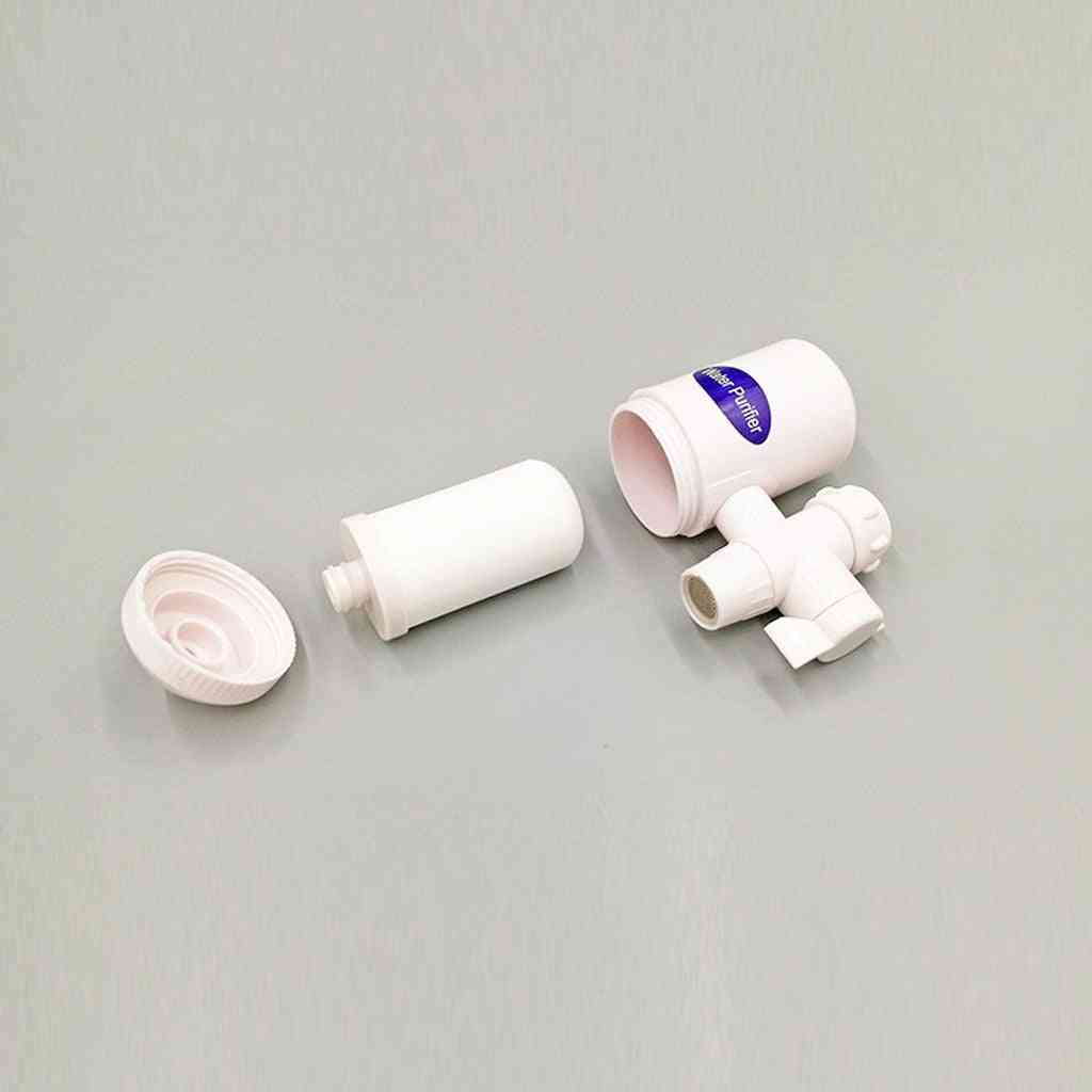 2pc torneira purificador doméstico filtro de cerâmica torneira de cozinha - acessórios de torneira (cromo branco)