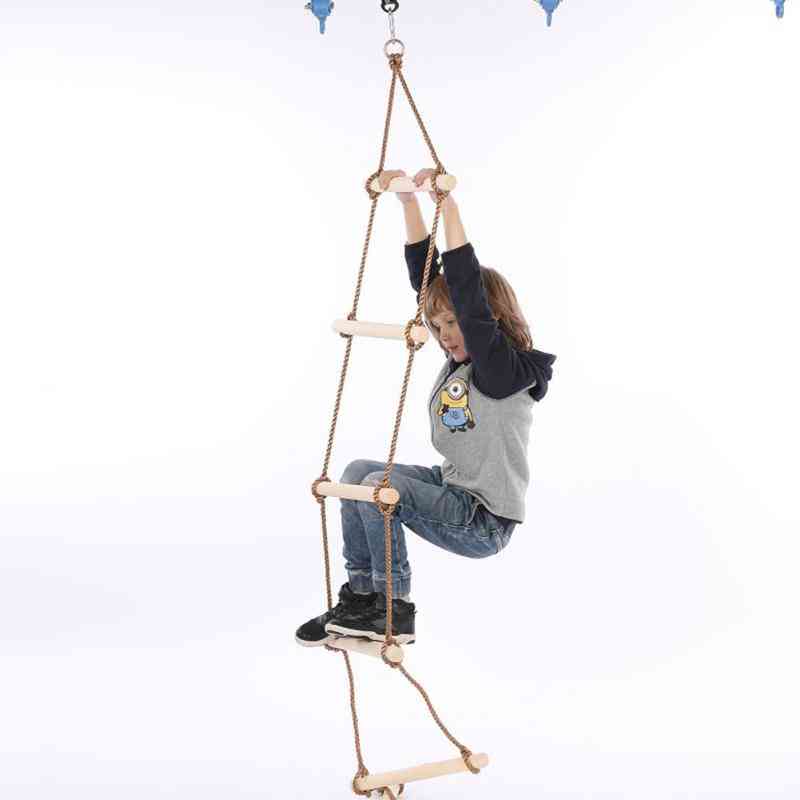 многостепенна стълба и безопасна за въже люлка - игра за катерене на деца