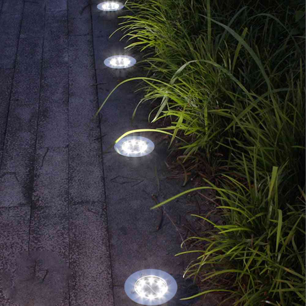 Outdoors Waterproof 8 Led Solar Street Light For Garden Decor