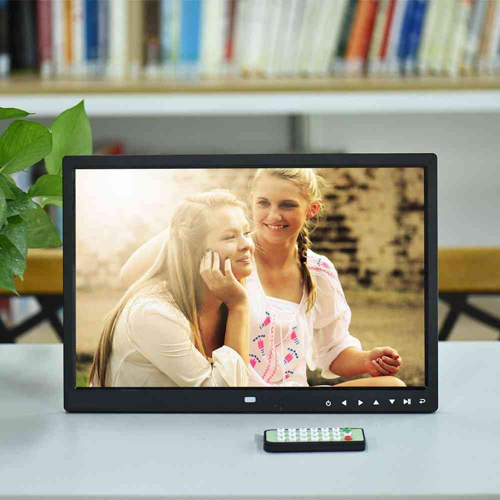Cadre photo numérique résolution HD 16: 9, écran large écran clair et distinct