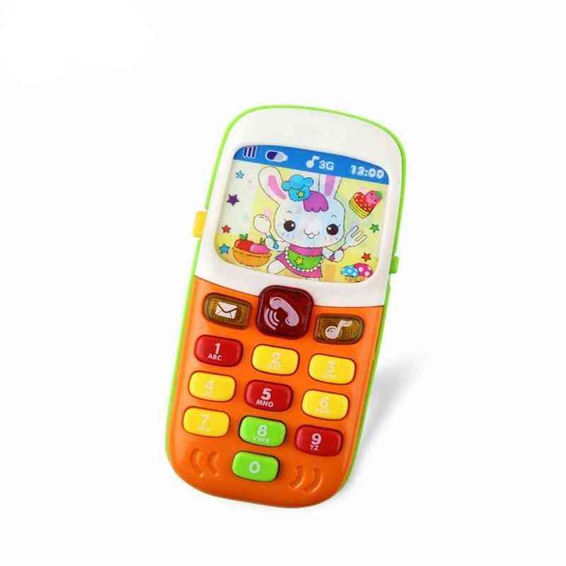 Brinquedo de máquina de som musical e aprendizagem educacional de telefone celular infantil para crianças (de cor aleatória) -