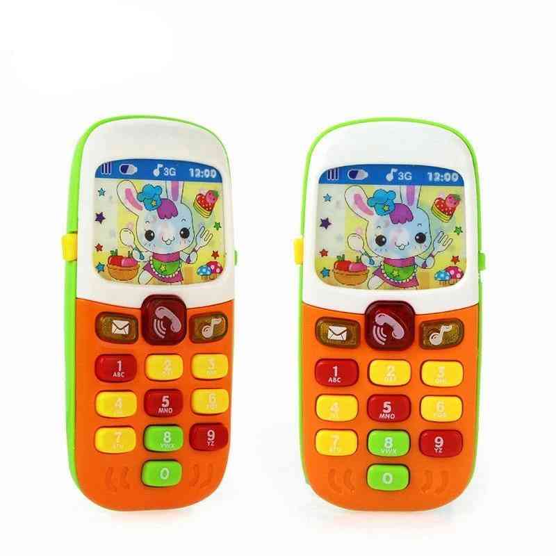 Brinquedo de máquina de som musical e aprendizagem educacional de telefone celular infantil para crianças (de cor aleatória) -