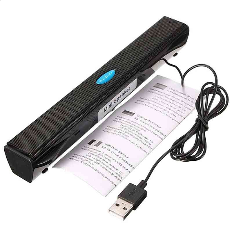 Tragbarer Laptop / Computer / PC Lautsprecher Verstärker Lautsprecher USB Soundbar, Stick Music Player Lautsprecher für Notebook / Tablet