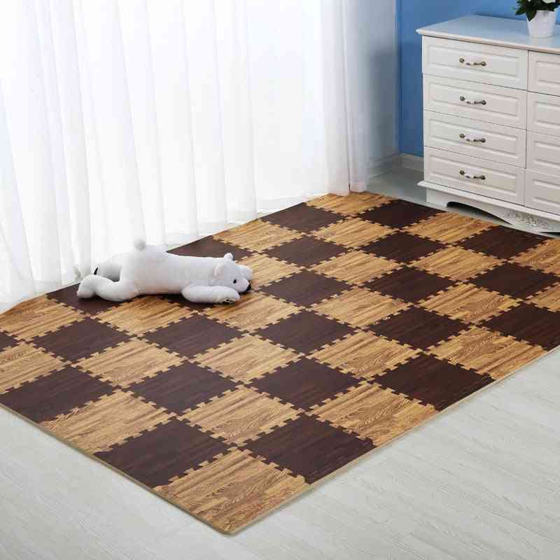 Fa puzzle szőnyeg - hab puha padló összefonódó szőnyeg nappali tornaterem csúszó szőnyeg