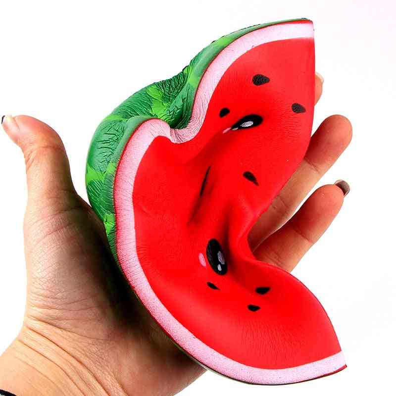 Kawaii Jumbo Squishy & Watermelon - Super Slow Rising Squeeze Fruit Fun