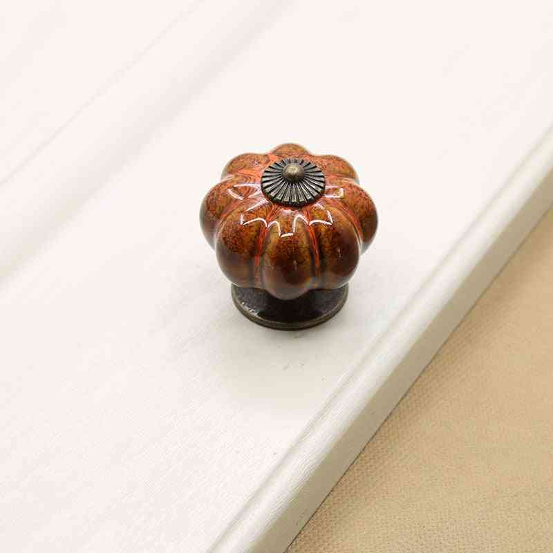 Pumpkin Handles Drawer Ceramic Pulls For Cabinets And Bathroom