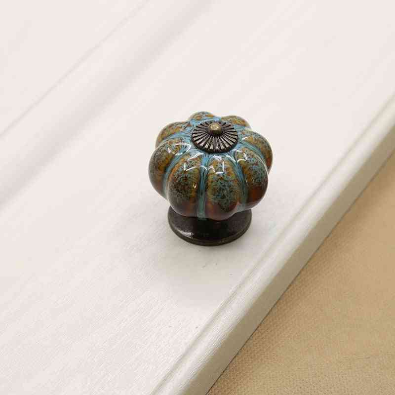Pumpkin Handles Drawer Ceramic Pulls For Cabinets And Bathroom