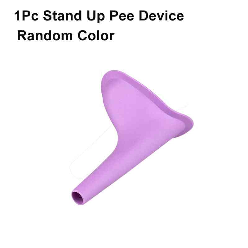 1 Pc Of Portable Female Urinal Funnel, Soft Silicone And Disposable   (1pc Silicone)