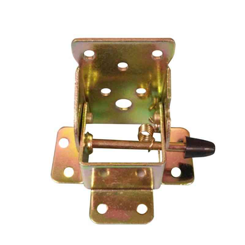 4x Iron Table / Chair Leg Brackets - Self Lock Foldable Hinges