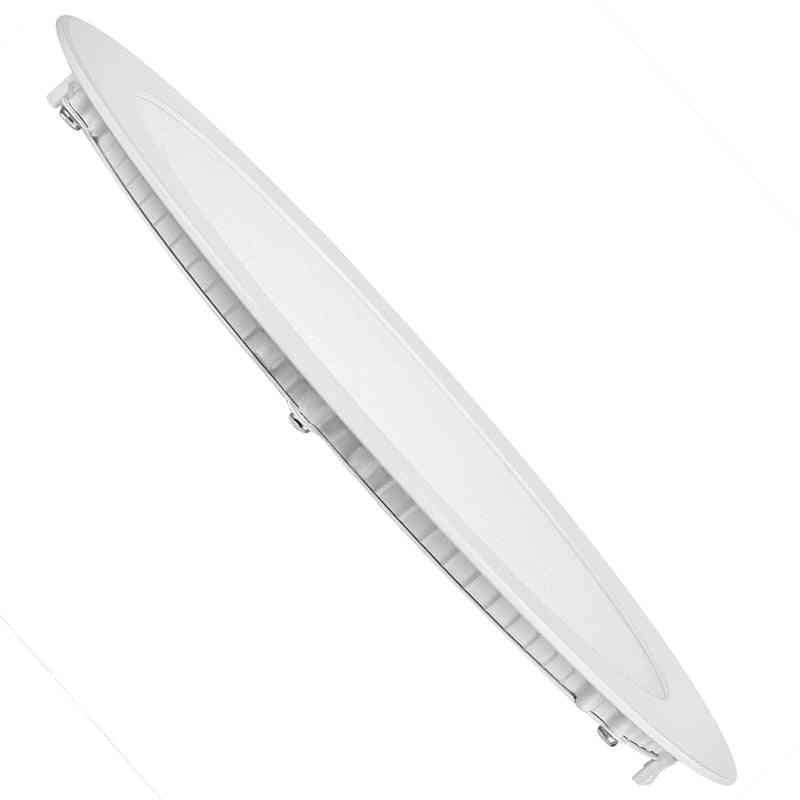 Panel de techo redondo panel de luz led, lámpara empotrada de baño de cocina - blanco cálido / 3w