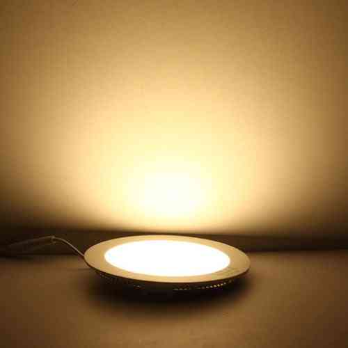 Runde Deckenplatte LED-Panel-Licht, Einbau Küche Bad Lampe - warmweiß / 3w