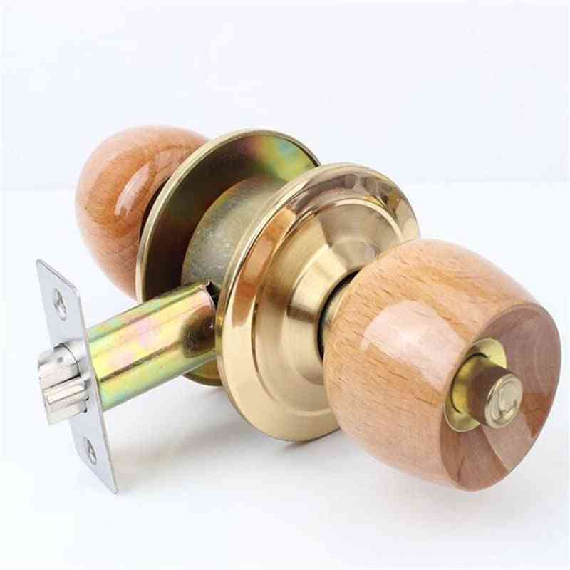 Door Lock Round Ball Knobs Handle With Key For Bedroom And Bathroom Hardware