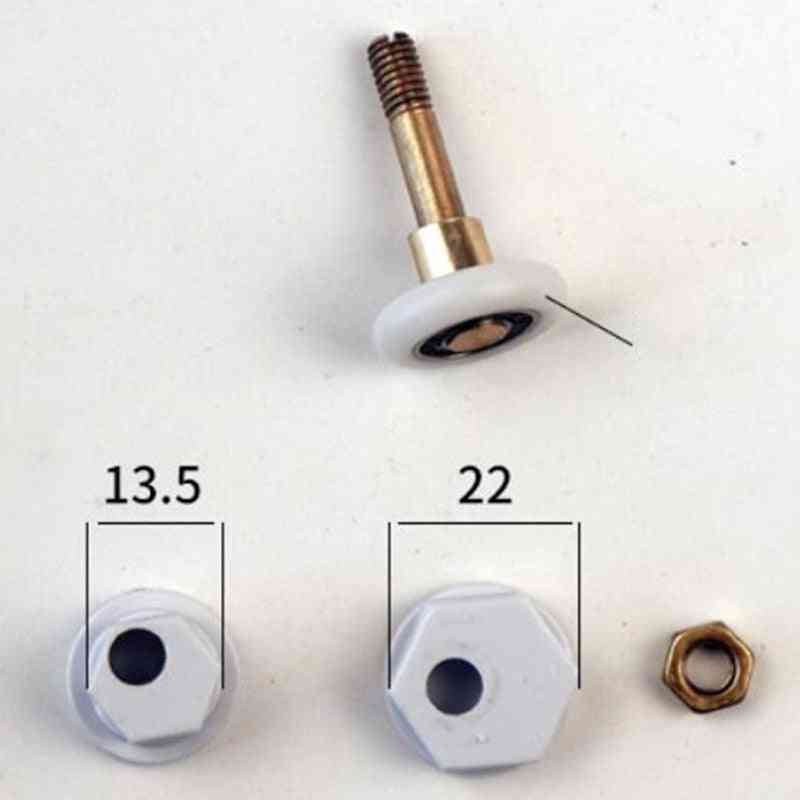 8 Stück, 27 mm Durchmesser Schiebetür zweirädrige Ersatzrollen / -rollen -