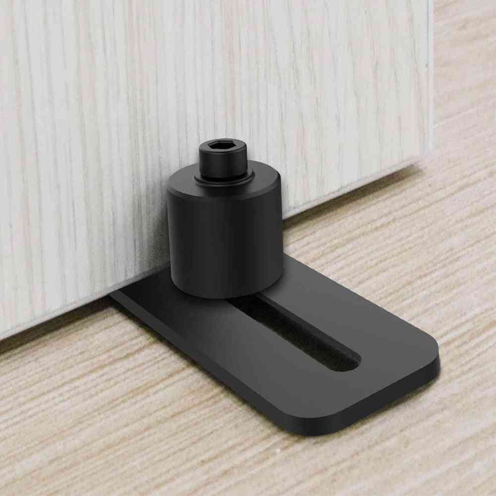 Stabilne regulowane akcesoria mocowanie rolkowe prowadnica podłogowa drzwi do stodoły przesuwne za pomocą śrub cichy sprzęt podtynkowy w domu -