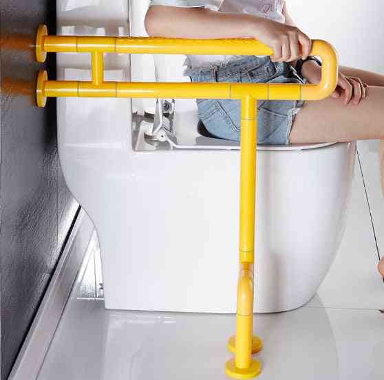 Corrimão anti-derrapante para vaso sanitário / barra de apoio de segurança - branco / 70cm / 60cm