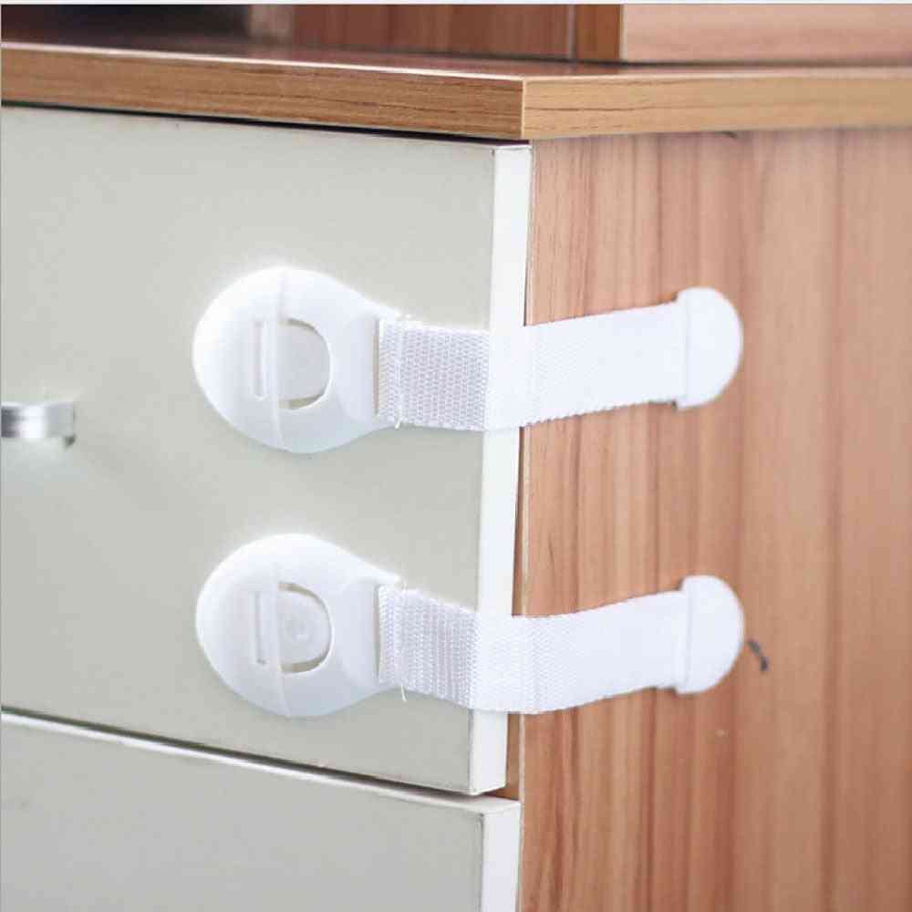 10pcs/lot Drawer Door Cabinet Plastic Locks For Baby Safety Care