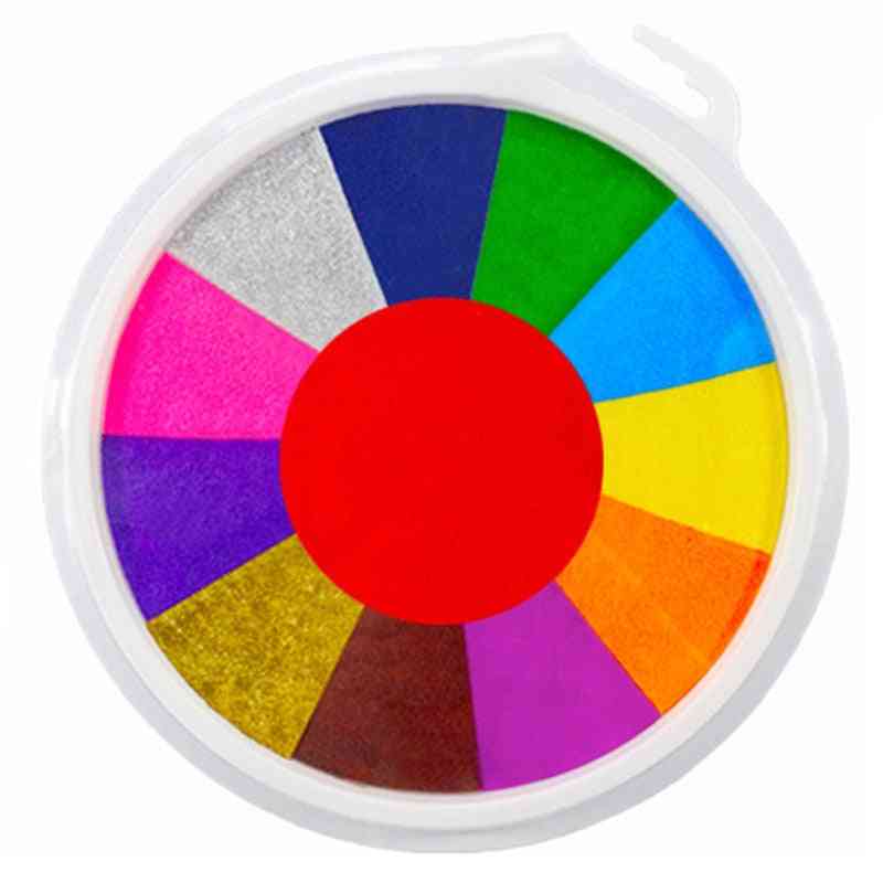 24cm śmieszne 6-24 kolory tusz do malowania palcami dla dzieci - 12 kolorów A.