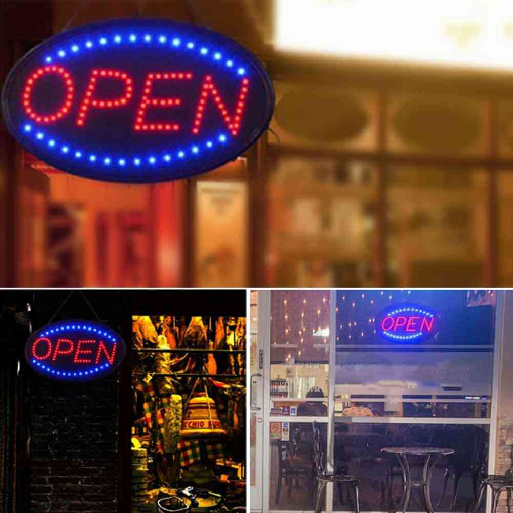 Led Open Sign Bars - Shops & Cafe Show Window Florist Advertising Lights
