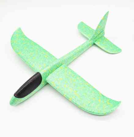 36-48 cm ręcznie rzucany latający szybowiec piankowy samolot zabawki dla dzieci prezent - 38 cm niebieski bez lampy
