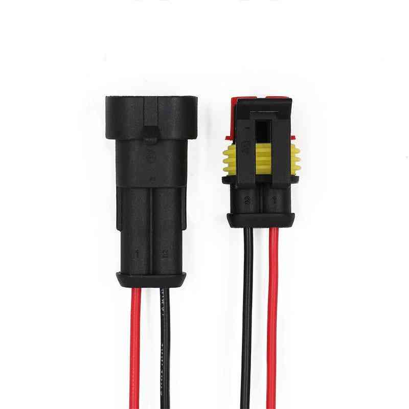 1 set amp 1p tot 6p manier waterdichte elektrische auto connector mannelijke en vrouwelijke plug met draad kabelboom - 1p