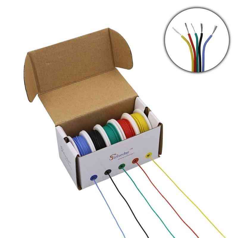 Cable Wire Flexible Silicone With  5 Color Mix