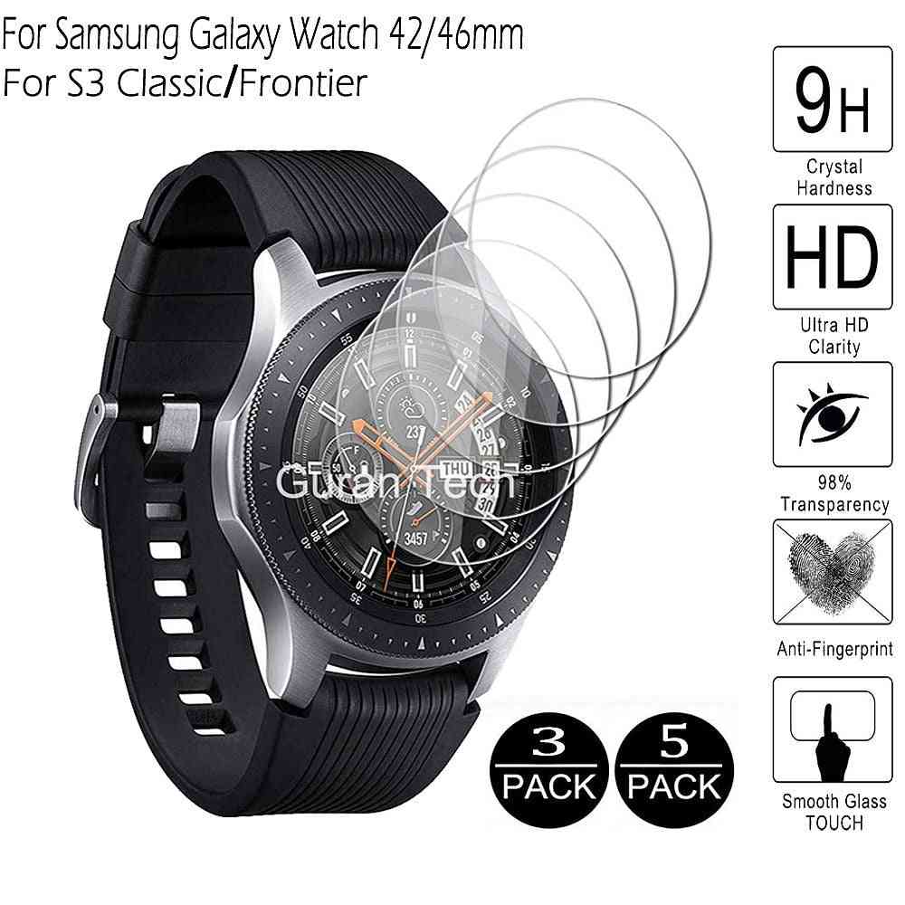 Galaxy watch karkaistu lasi samsung gear s3: lle, klassiset rajakuvanäytön suojalasikalvot
