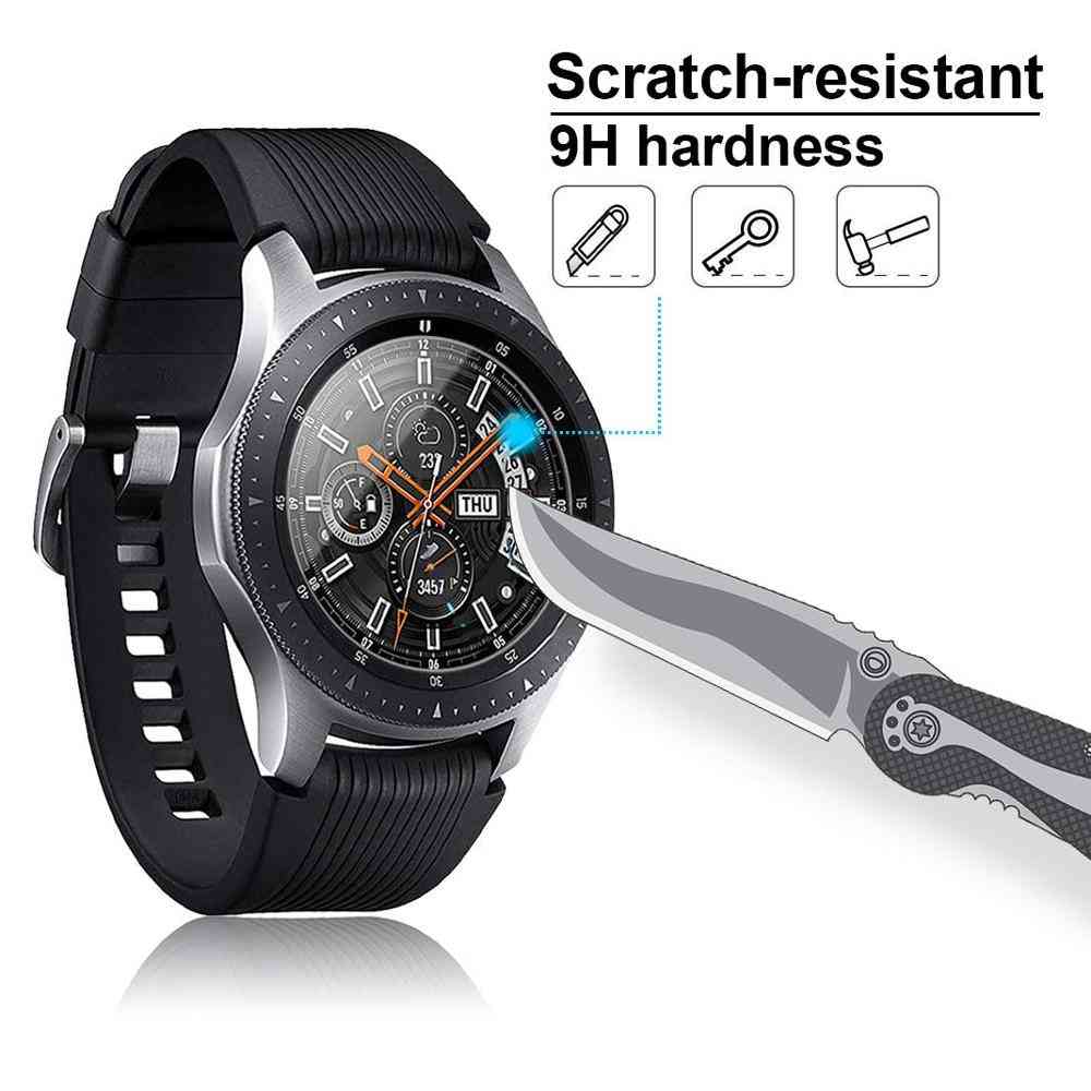 Galaxy watch karkaistu lasi samsung gear s3: lle, klassiset rajakuvanäytön suojalasikalvot
