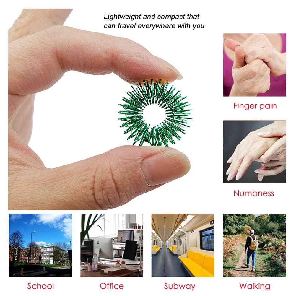 Spiky, Sensory Finger Rings Toy For Stress Relief, Autism, Acupressure Message