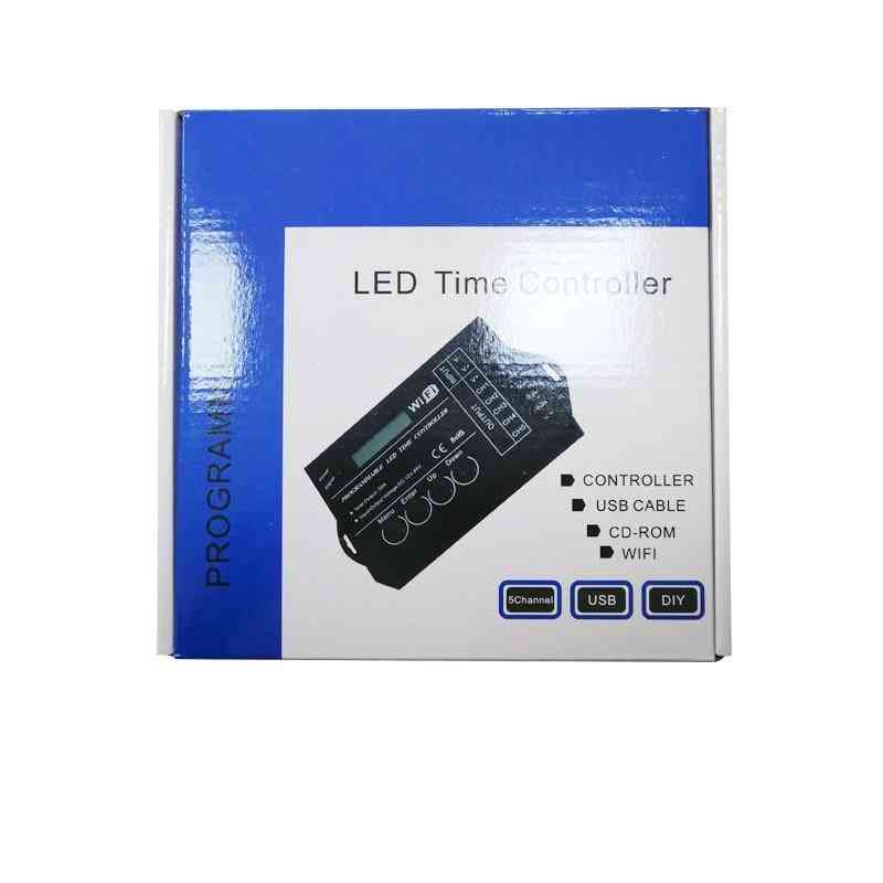 Upgradovaný časovač tc420 / tc421 časově programovatelný 5kanálový LED světelný ovladač, široce používaný v akváriích, rostou akvária