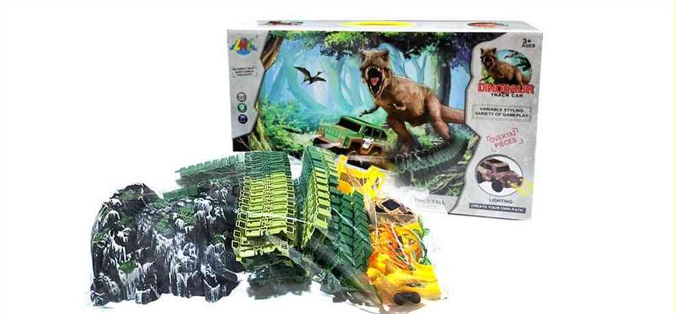 Juguetes de dinosaurios de pista de carreras, juguetes educativos para niños
