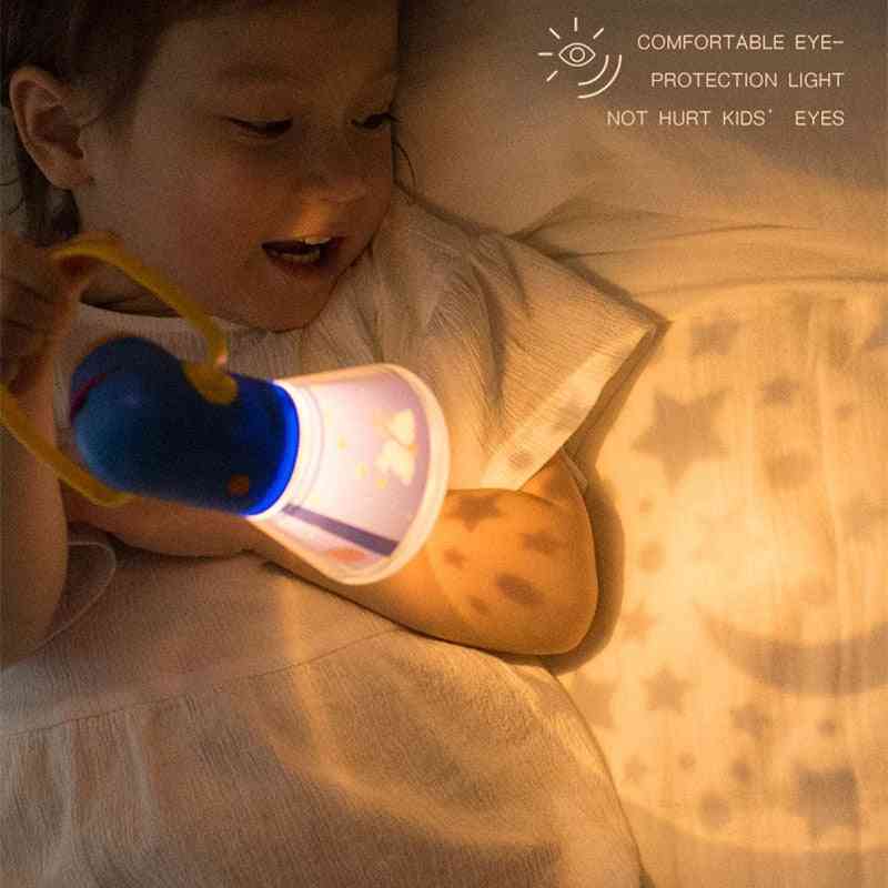 Portable Projector Light, Storybook Torch, Starry Sky Sleep Lamp