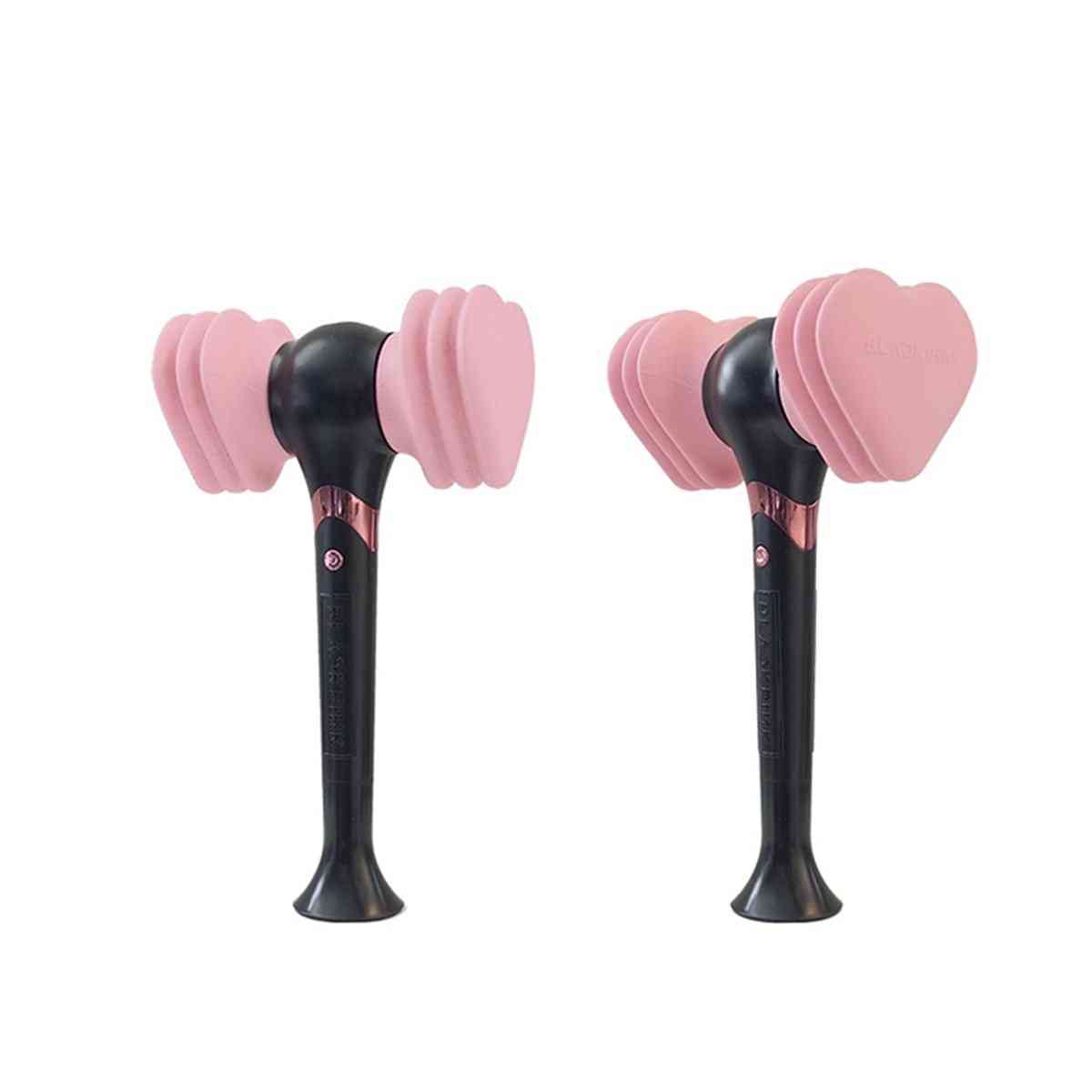 Offizieller blackpink lightstick, konzert glühlampe hammer lightstick lisa jennie rose fans geschenke leuchtende spielzeuge (pink) -