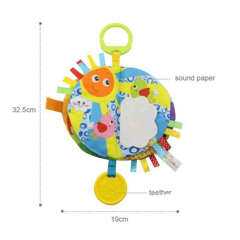 Baby pedagogiska leksaker - tygbok rasslande färgning tidiga lärande leksaker