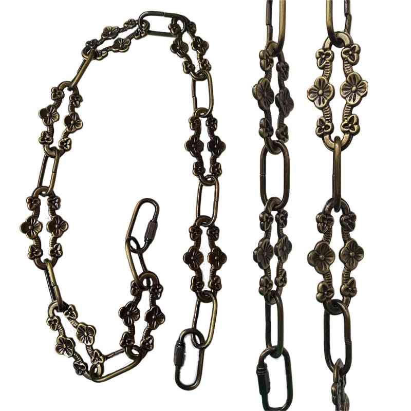 Antique Bronze Finish Decorative Plum Buckle Chain For Hanging Lighting