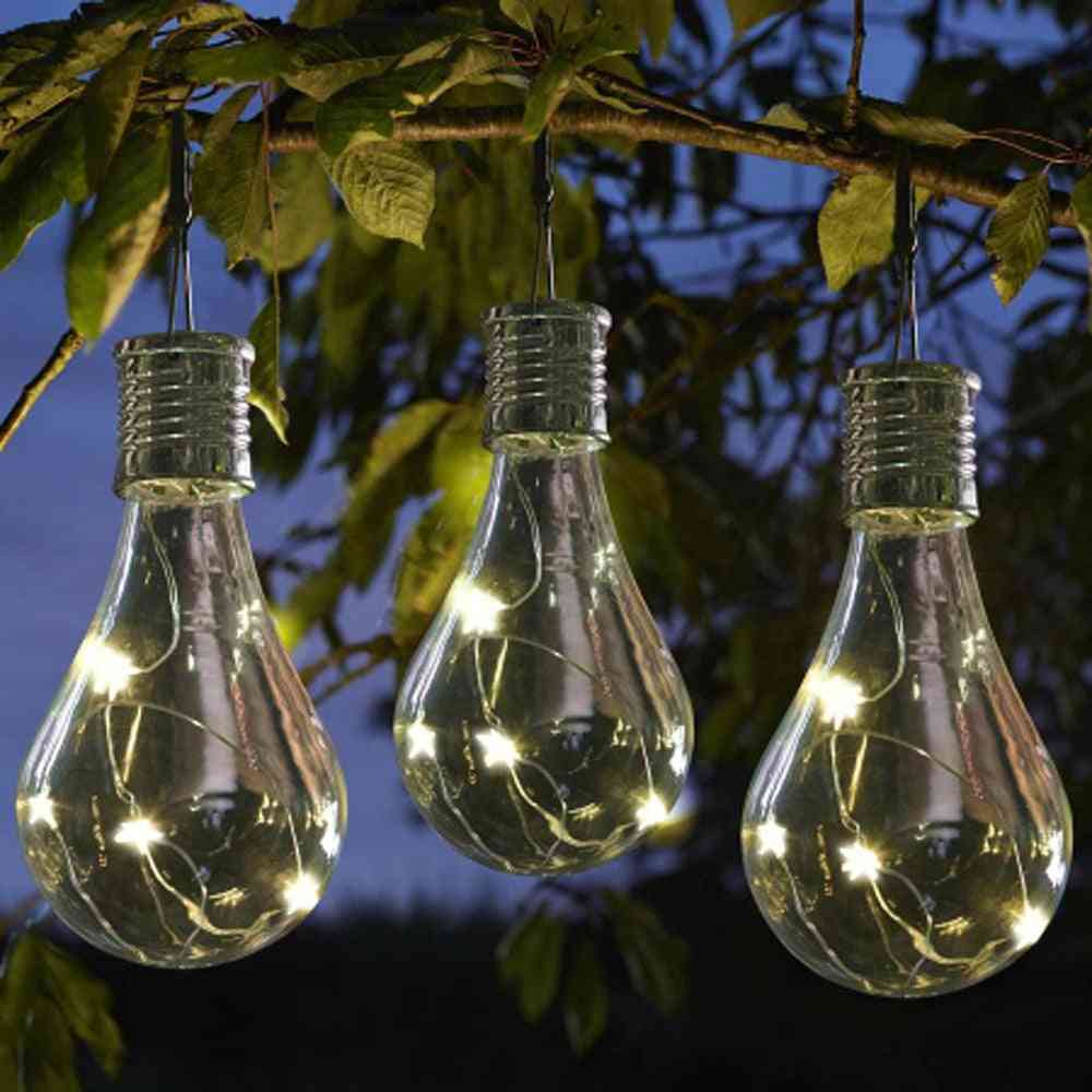 Waterproof Solar Rotatable Outdoor Garden - Camping Hanging Led Light Lamp Bulb
