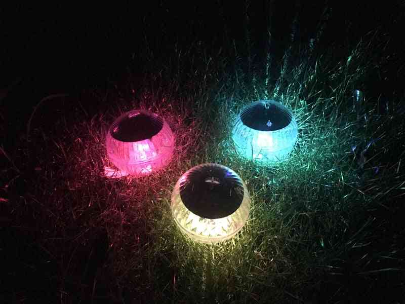 Floating -underwater Ball Lamp -solar Powered And Color Changing