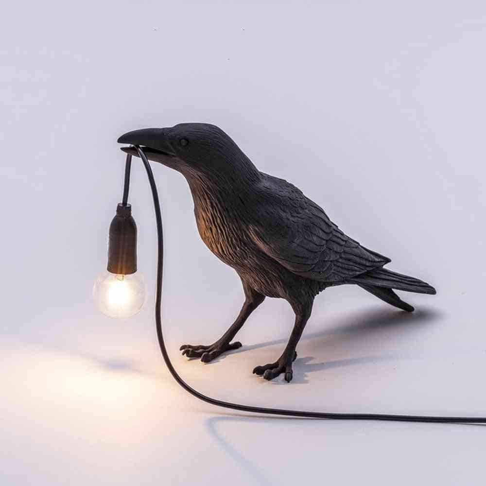 Designer Crow Bird Design, Nordic Table/wall Led Lamp-art Decor
