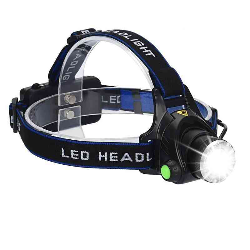 Zk20 Led Headlamp - Zoom Waterproof Three Light Switch Modes Usb Charging