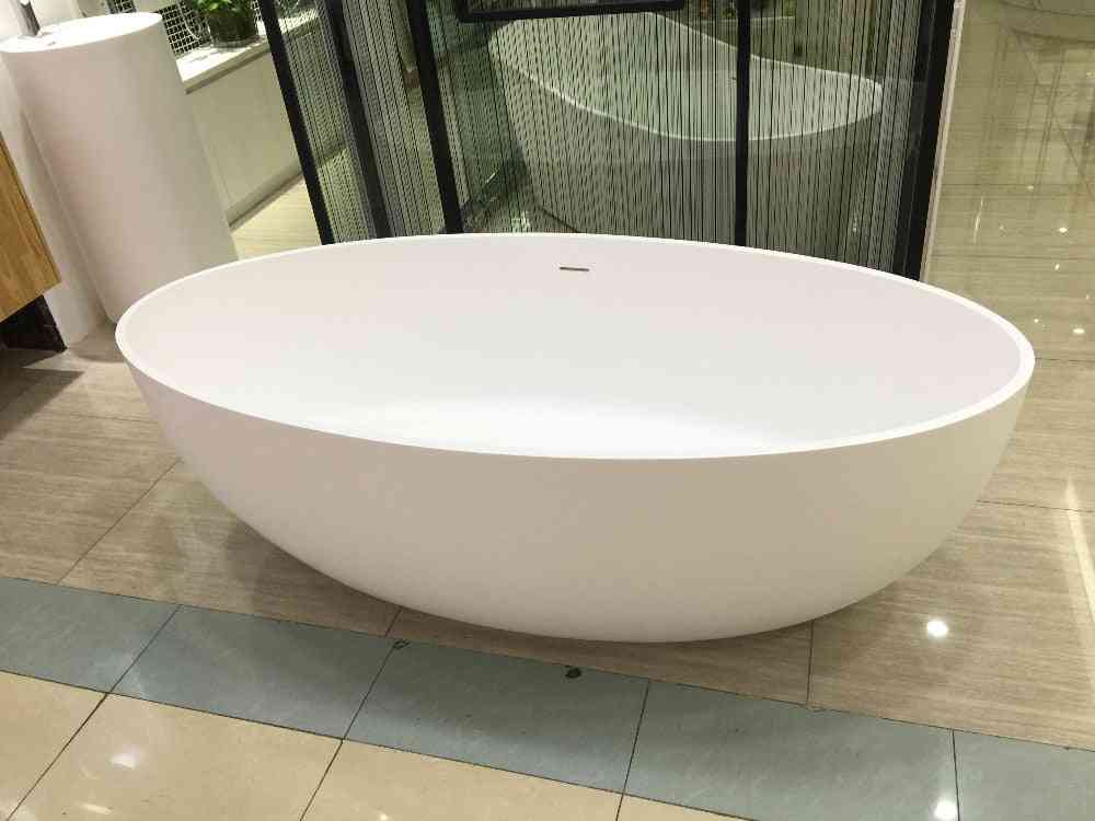 Solid Surface Acrylic Cupc Approval Bathtub Rectangular Freestanding Corian Matt Tub