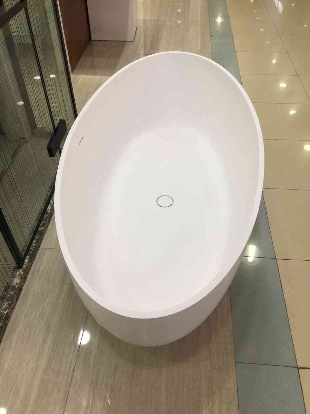 Solid Surface Acrylic Cupc Approval Bathtub Rectangular Freestanding Corian Matt Tub