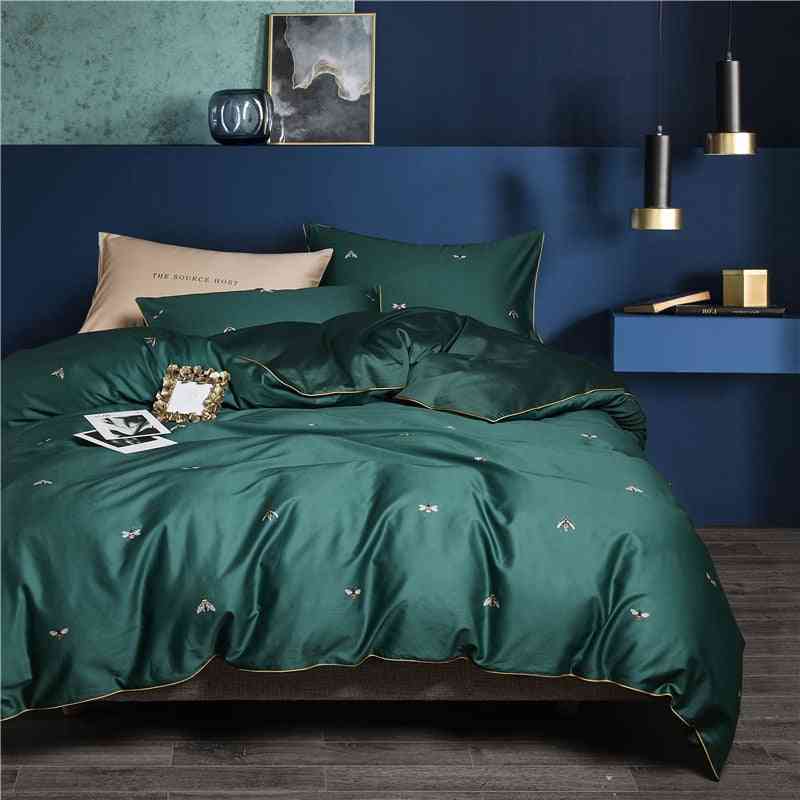 Hd Printed Premium Egyptian Cotton, Silky And Soft Duvet Cover For Family King / Queen Size Bedding Set - 7