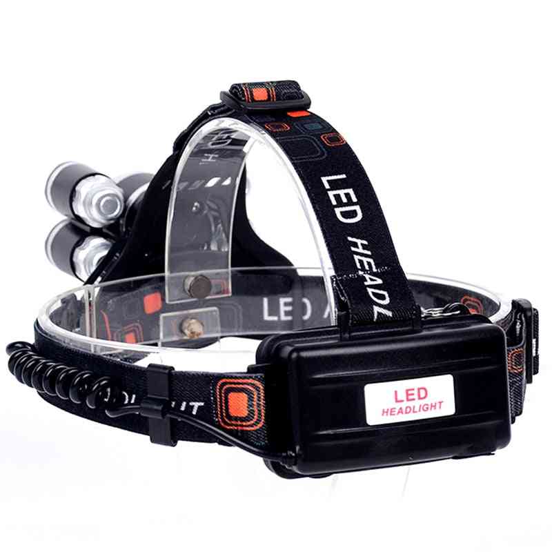 Z35t13 Headlight - 4000 Lumen Headlamp, Cree Xml3/5 Led T6 Torch By 18650 Battery Ac/dc Charger Option