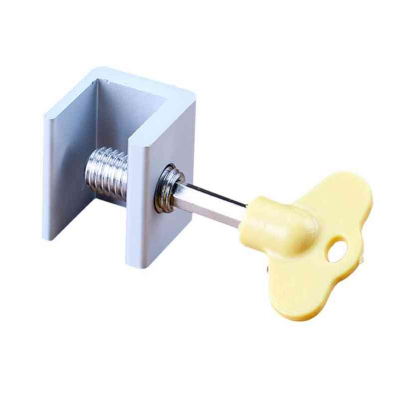Adjustable Sliding Window Locks- Stop Aluminum Alloy Door Frame With Keys