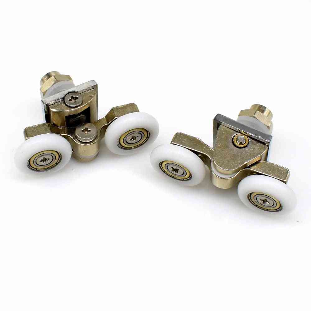 Shower Wheels Stainless Steel Brass Pulleys Replacement Door Rollers For Bathroom Fixture Hardware