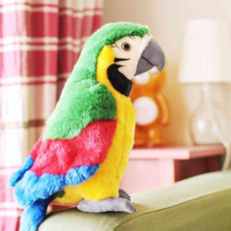 26см запис на говорене, сладък папагал, размахваща се крила електрическа играчка за симулация за деца