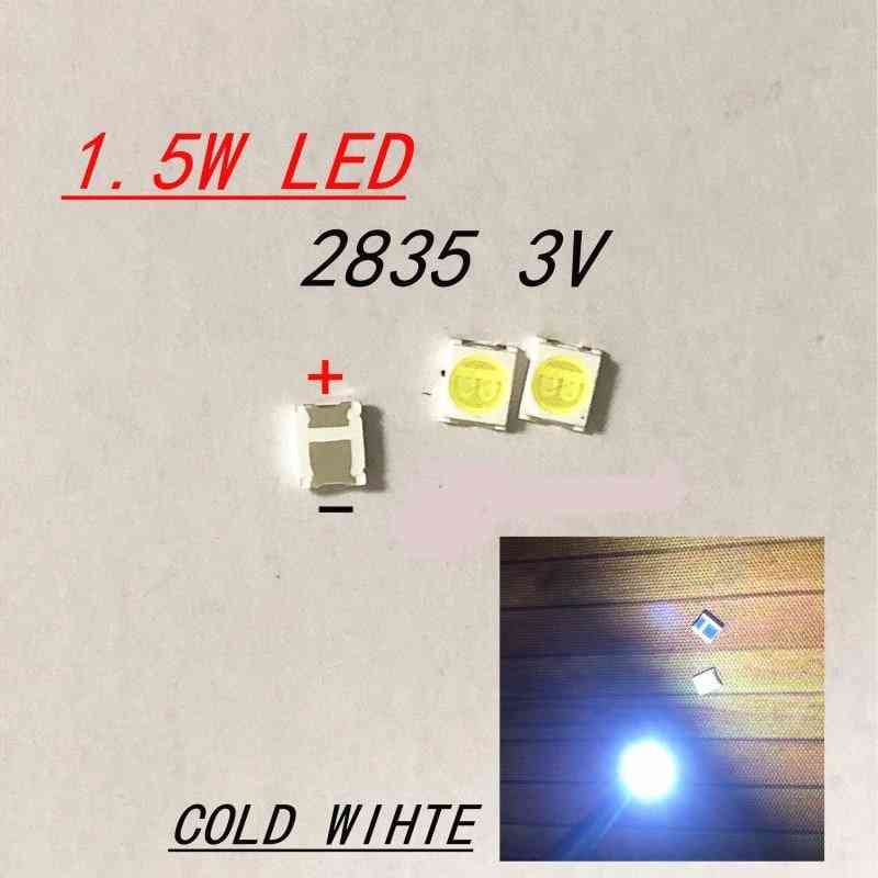 200pcs pour rétro-éclairage LED-LED haute puissance 1.5w 3v 1210 3528 2835 131lm -